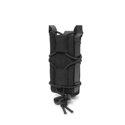 Tactical Magazine Pouch 9MM Pistol Single Mag Bag Molle Flashlight Pouches Torch Holder Hunting Knife Holster Shooting Airsoft