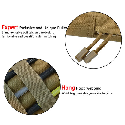 Tactical Molle Pouch Belt Waist Pack Bag Small Phone Pocket Waist Military Running Pouch Travel Airsoft Camping Bags