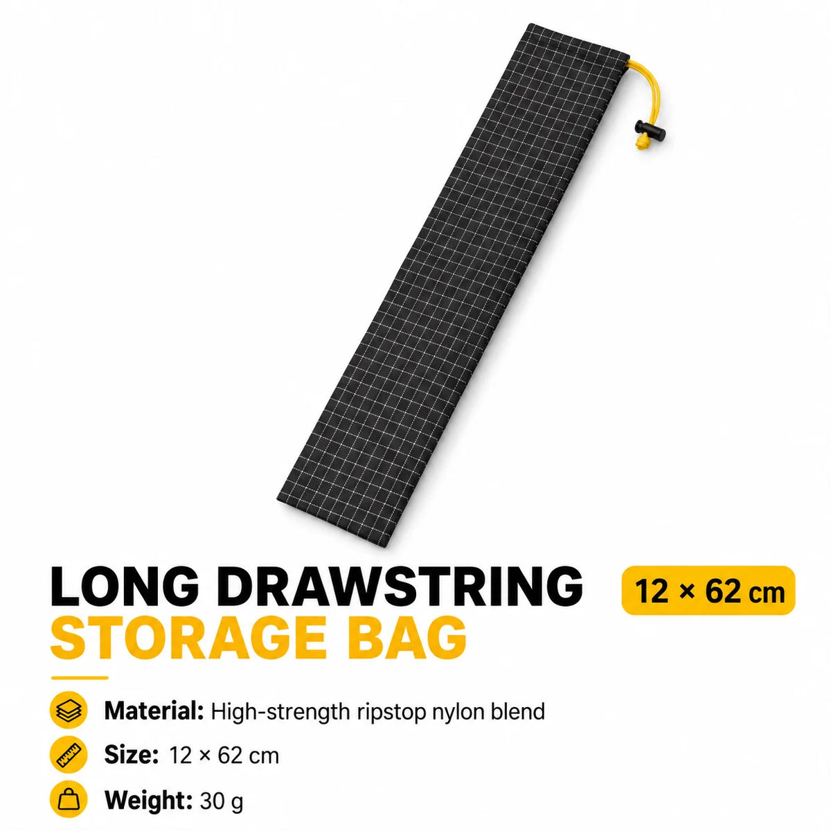 Ultralight Dyneema Ripstop Drawstring Bag Portable Outdoor Storage Pouch Camping Hiking Fishing Gear Organizer Accessories Bag