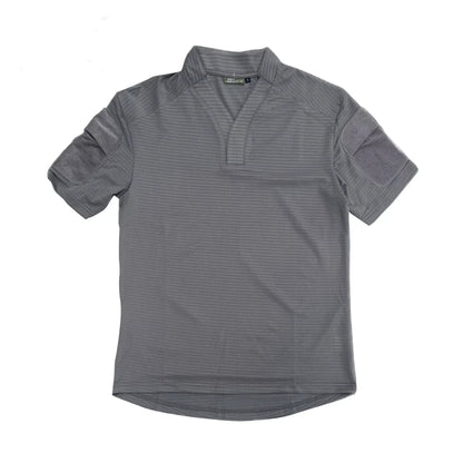 Tactical  Summer Outdoor Quick Dry Tactical Combat T-shirt Short Sleeve V-Neck Training Top for Men