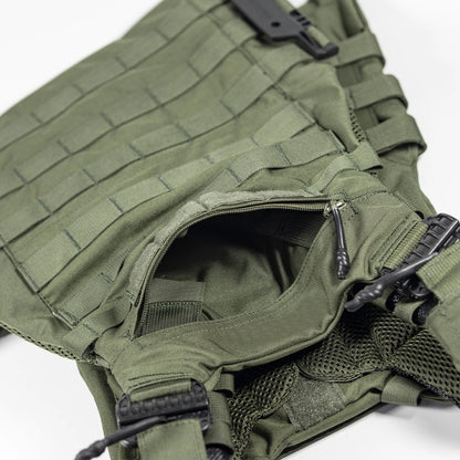 Pro IR-Resistant Fireproof Tactical Vest - 1000D Nylon Hard/Soft Panel Carrier System with Quick Release | Outdoor Security Survival Gear