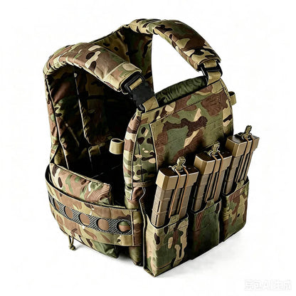 Tactical FC V5 Plate Carrier With 5.56 Magazine Pouch Quick Release MOLLE Outdoor  Hunting Combat Airsoft Vest Body Armor Gear