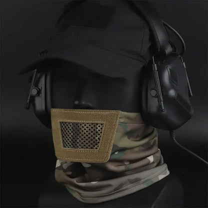 Folding Protective Knight Mask Padded Mesh Breathable Half-face Sport Mask Party Camping Outdoor Portable Breathable Face Mask