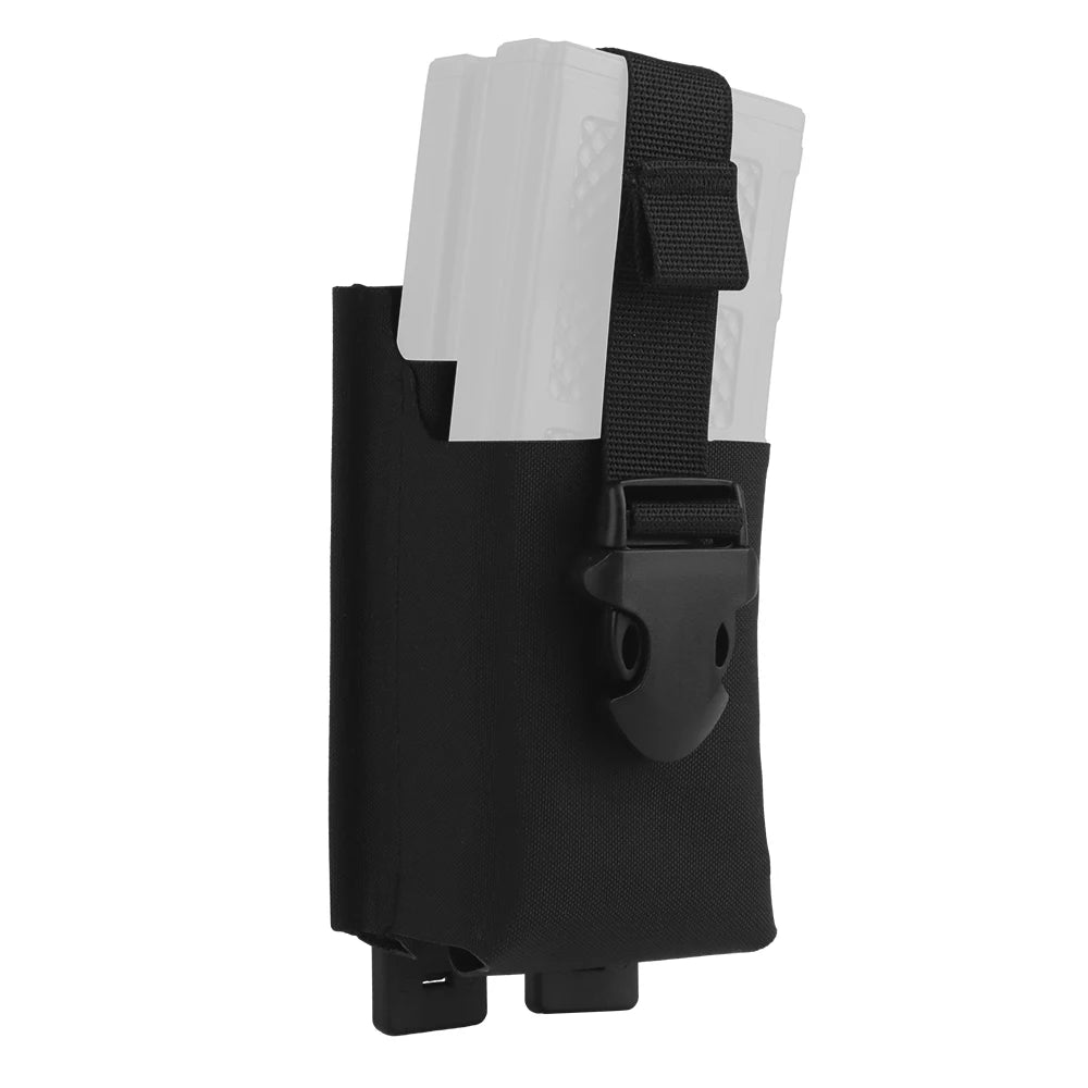 OPHIDIANTAC 5.56 Webbing Single Magazine Pouch with MOLLE Clips Widely Applicable Mag Holder for Hunting Accessories