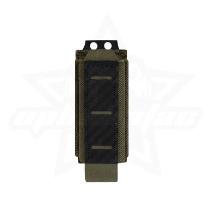 OPHIDIAN Carbon Fiber 9mm Single Magazine Pouch MOLLE Magazine Pouch Hunting Air Gun Equipment