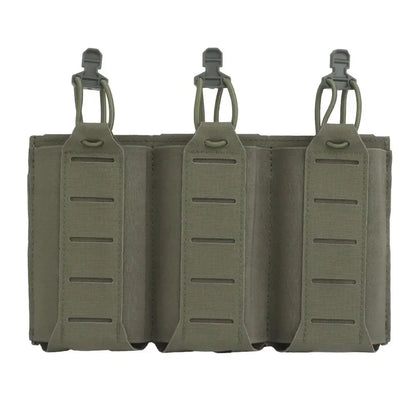 5.56/7.62mm Lightweight Triple Elastic Mag Pouch Molle Accessories Waist Bag Holster Hunting clothing accessories