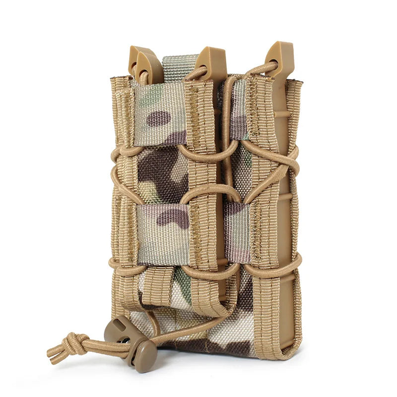 5.56 9mm Magazine Pouch  AK AR M4 AR15 Double Magazine Bag Rifle Pitol Molle Mag Holster Pouch for Hunting CS Paintball