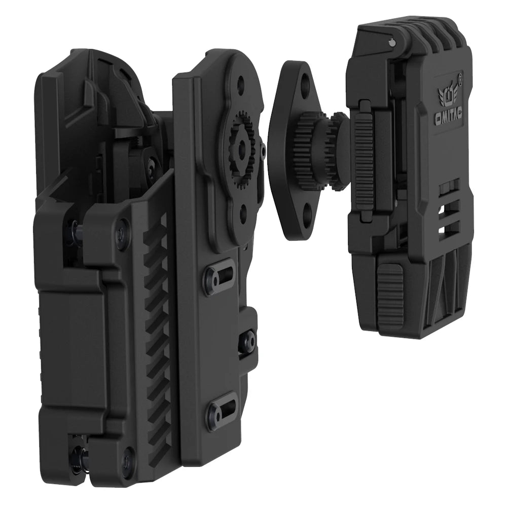Universal Belt Clip Holster, 360° Rotation Tactical OWB Holster For full size,compact,subcompact, Right hand,Polymer