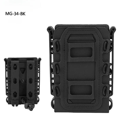 Tactical Magazine Pouch Molle for Ar15 M4 5.56 7.62mm Scorpion Fast Mag Quick Release Mag TPR Holster Adjustable Case Box