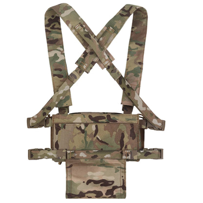 Tactical Vest Set D3CRM Chest Rig with Drop Pouch 5.56 Triple Mag Pack Multifunctional Detachabl Adjustable Hunting Airsoft Gear