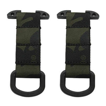 Tactical Molle Clip D Ring Hook T-mount Bar Hanging Belt Hunting Vest Plastic Carabiner Glove Clip Key Holder Battle Accessories