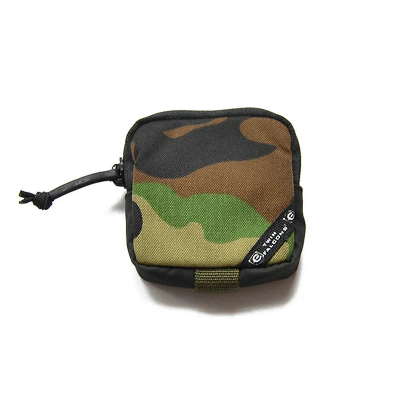 Outdoor Tactical Mini Accessories Pouch for Earphone EDC Key Bag Pouch Coin Purse Wallet Zipper Tool Bag P041