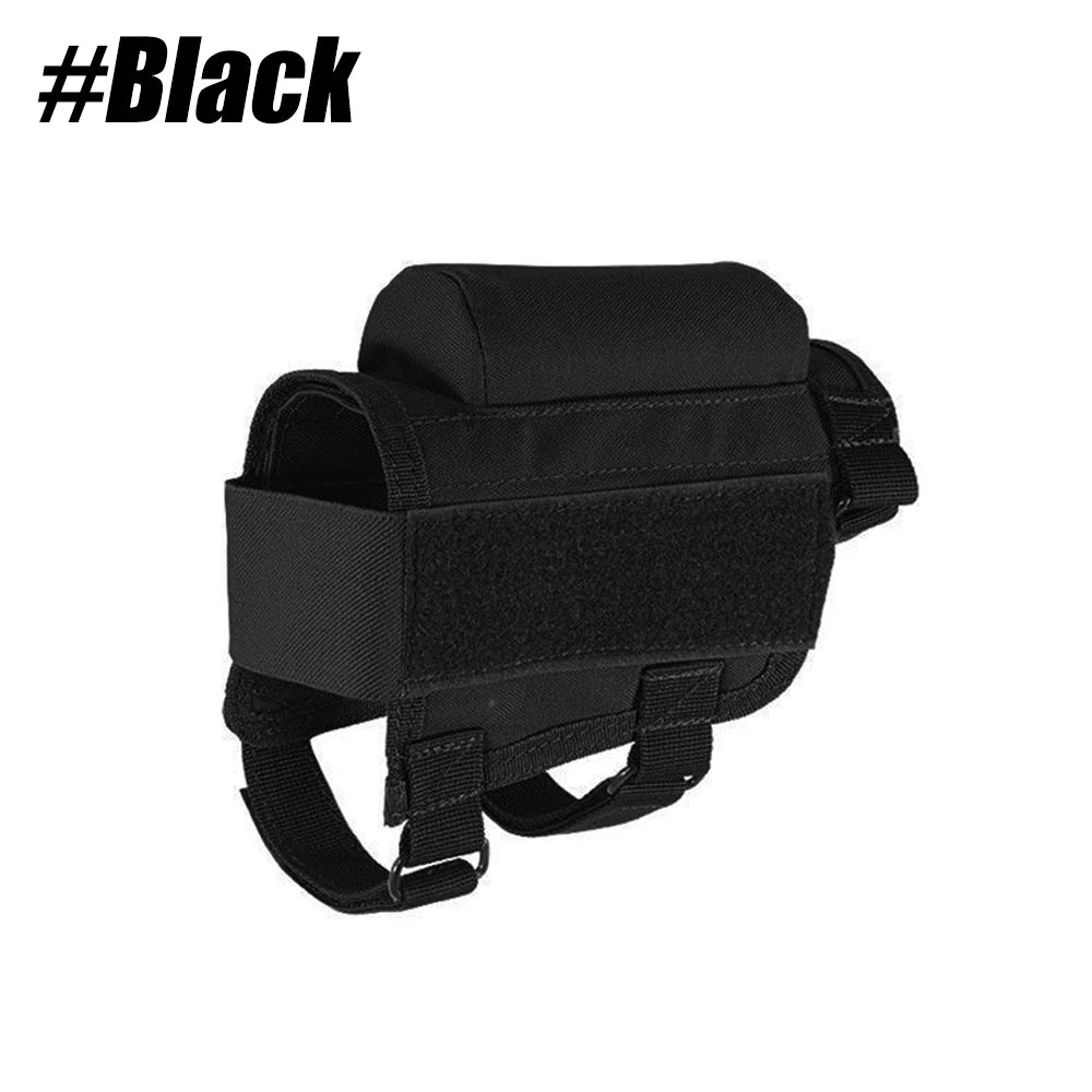 Rifle Buttstock Cheek Rest Riser Pad Shell Pouch Hunting Accessories Rifle Stock Bullet Ammo Cartridges Holder Carrier Bag