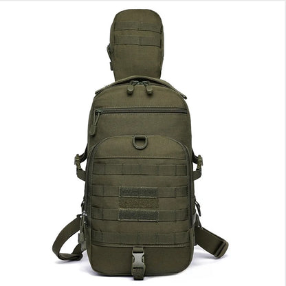Oxford cloth chest bag, multifunctional waterproof outdoor sports shoulder bag, men's chest bag, training crossbody bag