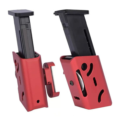 ### IPSC Aluminum Magazine Pouch Competition Multi-Angle Adjustment Pouch For Glock G17 G19 G22 G34 43X 1911Pistol Shooting