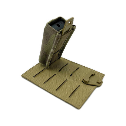Tactical Molle Adapter Insert 2 Row Hook & Loop Backed Panel for Modular Storage EDC Packs Backpack Hunting Accessories