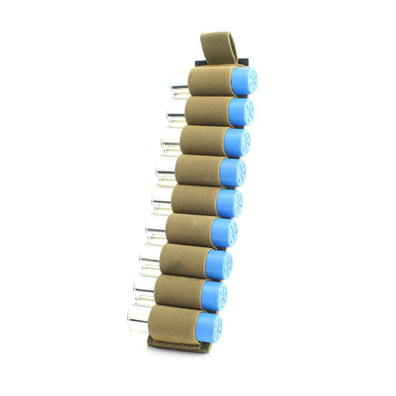 Tactical 6/9 Rounds Mag Pouch 12/20GA Cartridge Shotgun Shell Holder Magic Hook&Loop Rifle Bullet Cartridge Holder
