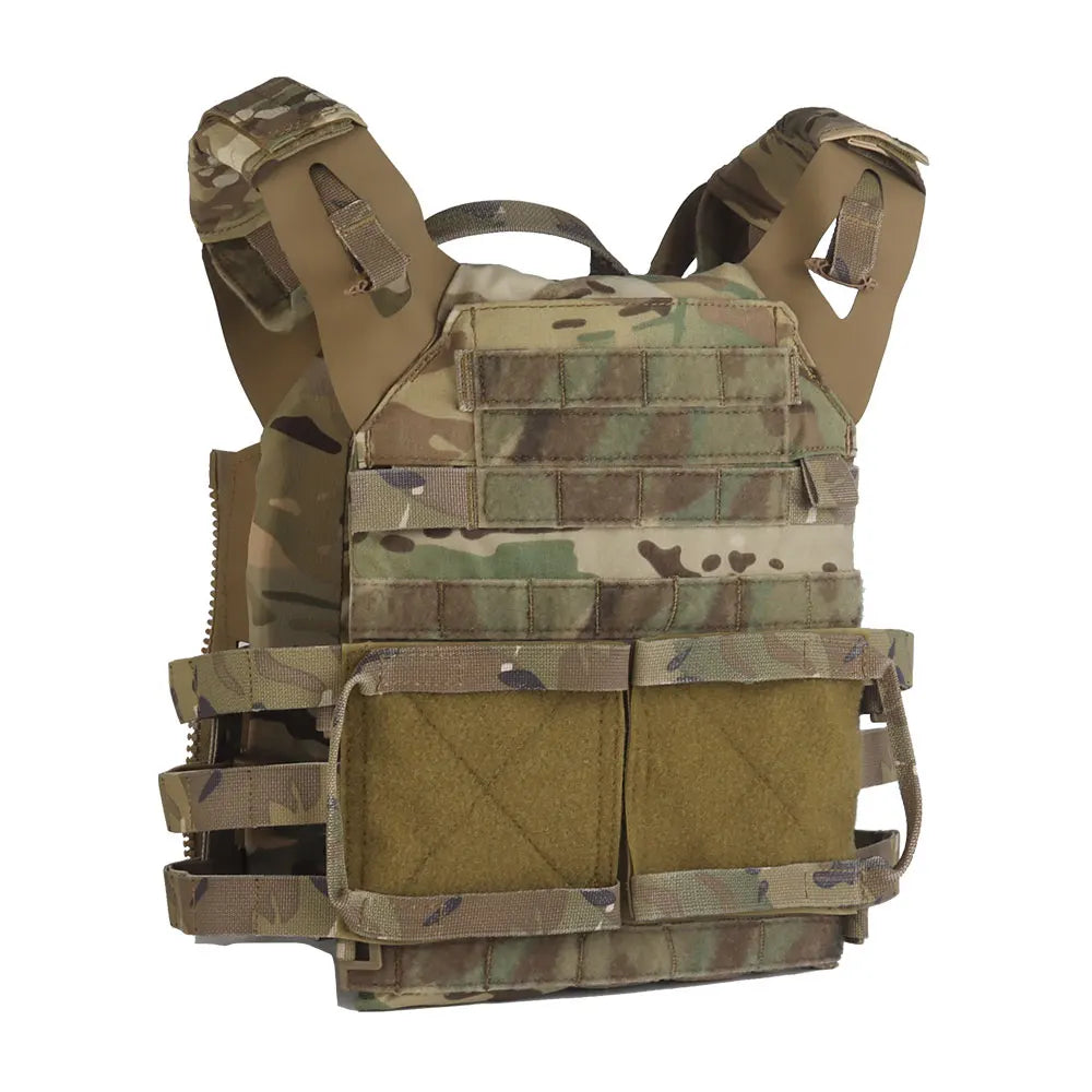 Wosport JPC 2.0 Tactical Vest Modular Quick Release Adjustable Cummerbund Rear Zipper Panel Mount for Airsoft Tactical Games