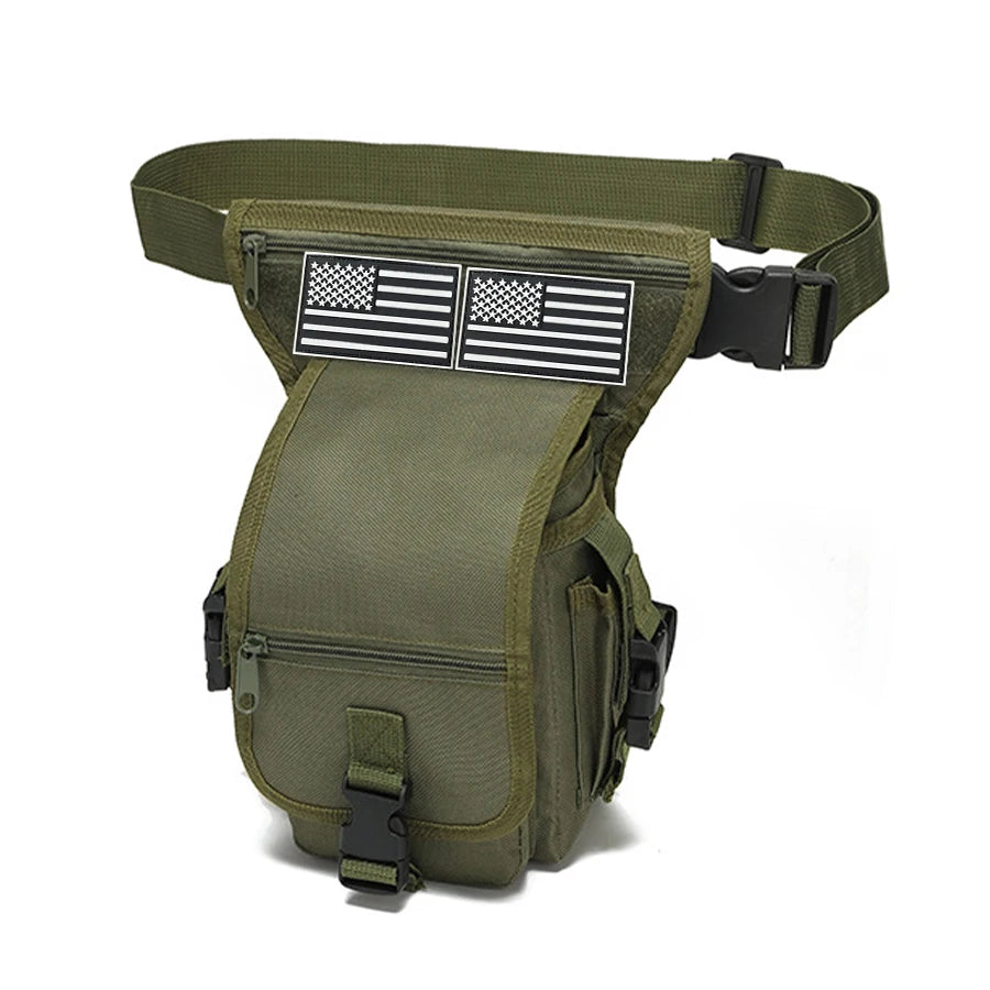 Outdoor multifunctional leg bag, quick detachable waist bag, partitioned storage, smooth zipper design