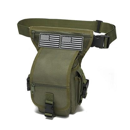 Outdoor multifunctional leg bag, quick detachable waist bag, partitioned storage, smooth zipper design
