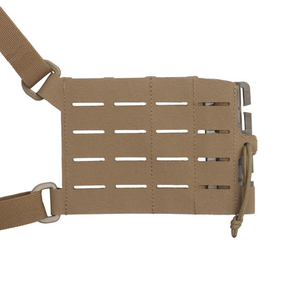 Tactical ARC Chest Rig Kit MOLLE System Placard V3 Front Flap Mag Pouch Installed On Vest with Quick Release Clasp Mount