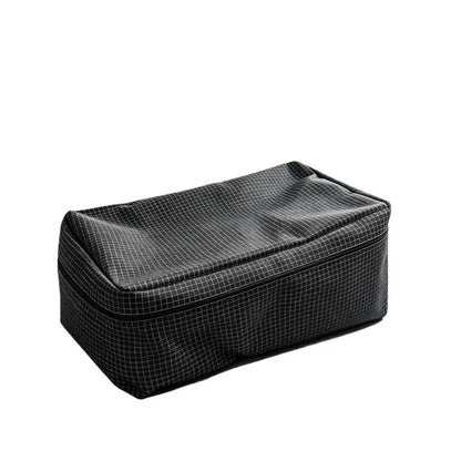 UHMWPE Grid Fabric Storage Bag with YKK Waterproof Zipper Wear Resistant Ripstop Outdoor Camping Gear Organizer Bag 38×28×16cm