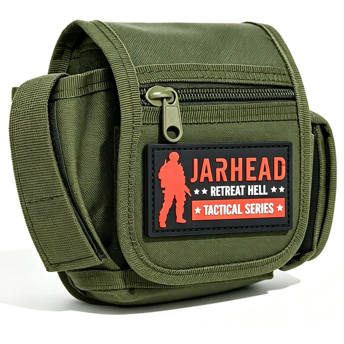 EDC Molle Tactical Pouch Outdoor Tool Kit Hiking Cycling Belt Waist Bag Hunting Miscellaneous Bag With Personality PVC Patches