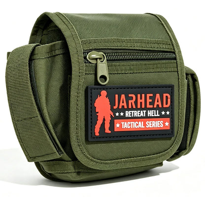 EDC Molle Tactical Pouch Outdoor Tool Kit Hiking Cycling Belt Waist Bag Hunting Miscellaneous Bag With Personality PVC Patches
