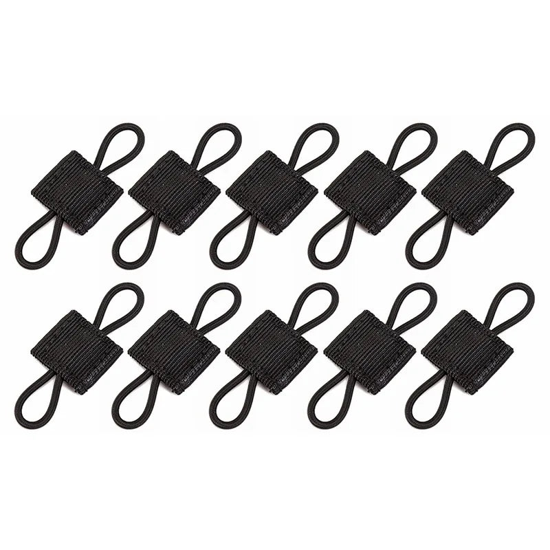 5/10pcs MOLLE Elastic Nylon Webbing Ribbon Buckle Outdoor Hiking Hunting Backpack Vest PTT Antenna Stick Pipe Binding Retainer