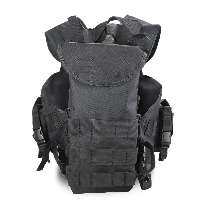 Tactical Seal Vest Camouflage Combat Vest Airsoft Paintball Body Armor For Hunting War Game Airsoft Outdoor Sport With Water Bag