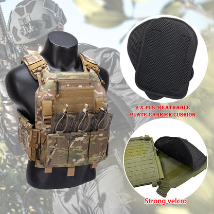 One Pcs/Pair Plate Carrier Cushion Breathable  Black Tactical Vest Air Mesh Padfor Outdoor Military Hunting Accessories