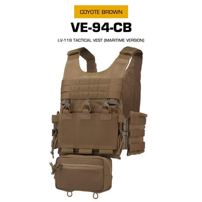 WOSPORT Outdoor Hunting Vest LV-119 Camouflage Tactical Vest Water Edition Inner Storage Bag External Buckle Back Expansion