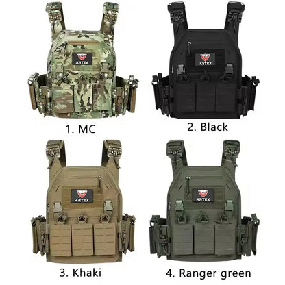Tactical Vest Outdoor Hunting Plate Carrier Protective Adjustable Vest Airsoft Carrier Combat Equipment