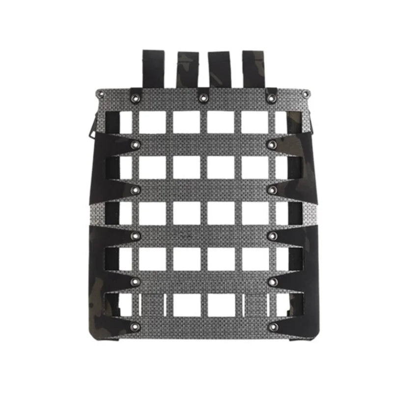 Tactical Molle Zipper Back Panel Board Lightweight Holder Expand Gear Equipment Vest Plate Carrier Hunting Protective Vest