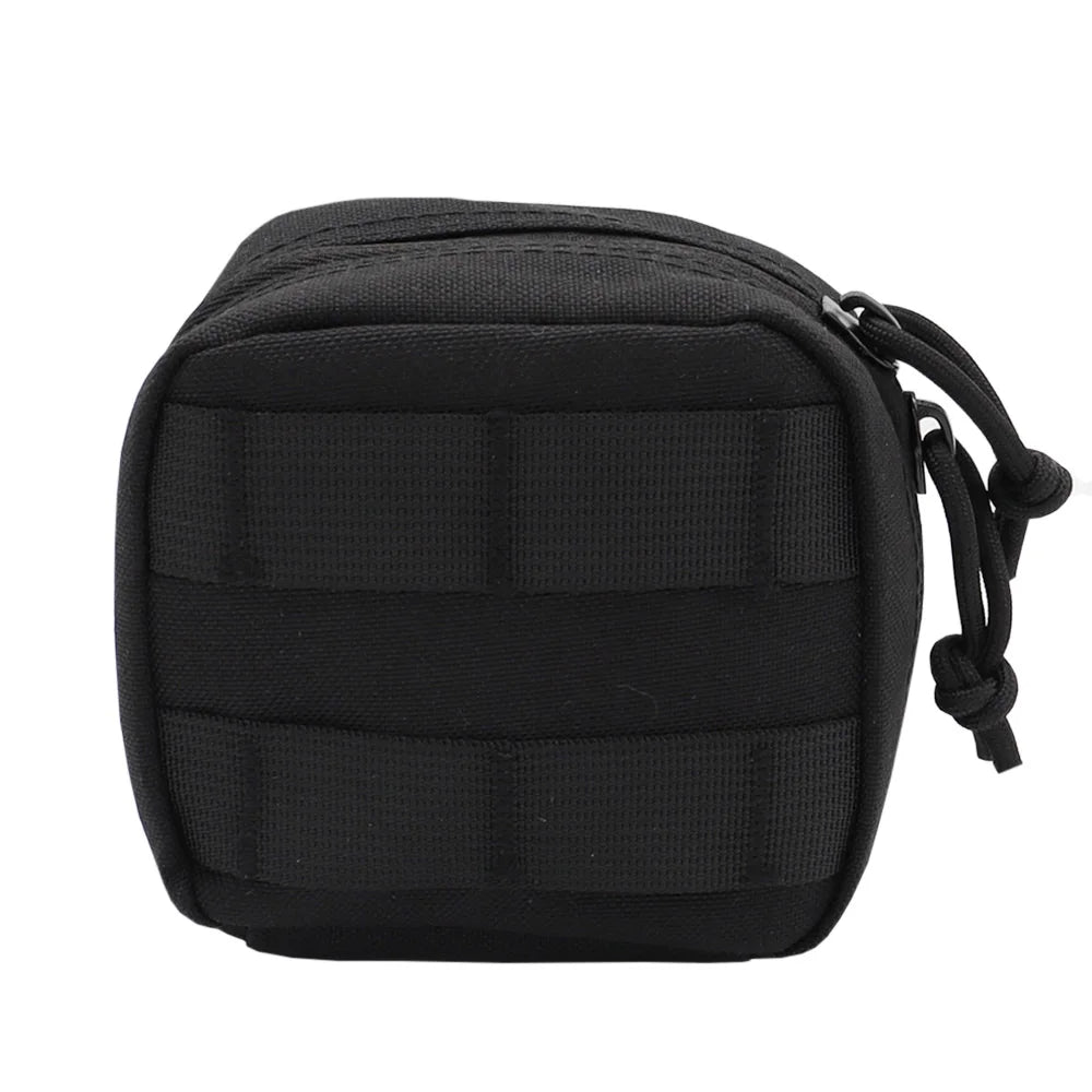 Fwoyonze Tactical Mini Multi-purpose MOLLE EDC Tool Pouch Knife Compass Flashlight Card Storage Bag Camping Micro Waist Bag