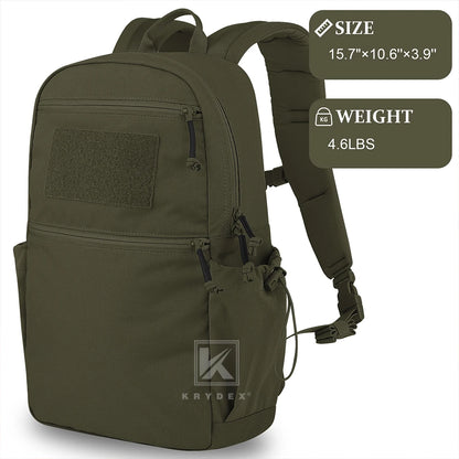 KRYDEX Tactical 14L Daypack Outdoor EDC Backpack Travel Range Pack Hiking Sport Hunting Lightweight Waterproof Backpack Bag