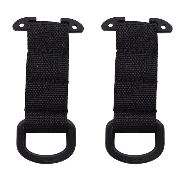 Tactical Molle Clip D Ring Hook T-mount Bar Hanging Belt Hunting Vest Plastic Carabiner Glove Clip Key Holder Battle Accessories