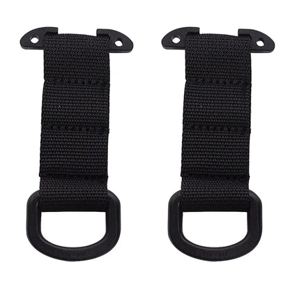 Tactical Molle Clip D Ring Hook T-mount Bar Hanging Belt Hunting Vest Plastic Carabiner Glove Clip Key Holder Battle Accessories