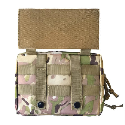 Tactical Magic Hook&Loop Expansion Accessory Pack Multi Functional EDC Storage Misc Bag MOLLE Pouch for Chest Rig Hunting