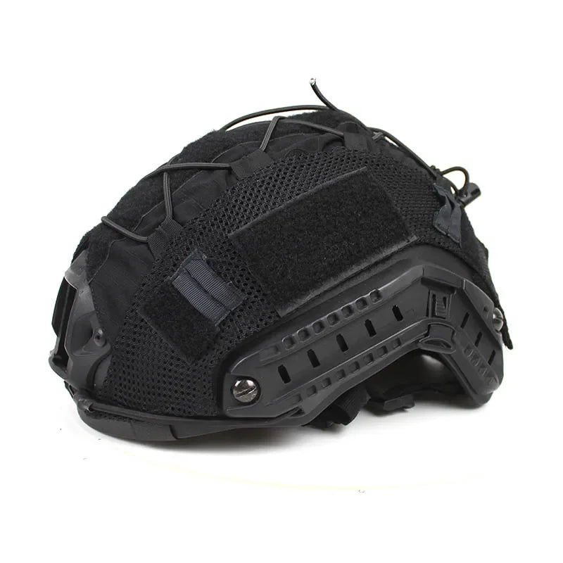Tactical Helmet Cover Fast Helmet Multi-Camo Helmet Cover for Airsoft Helmet Paintball CS Wargame Sport Hunting Shooting Gear