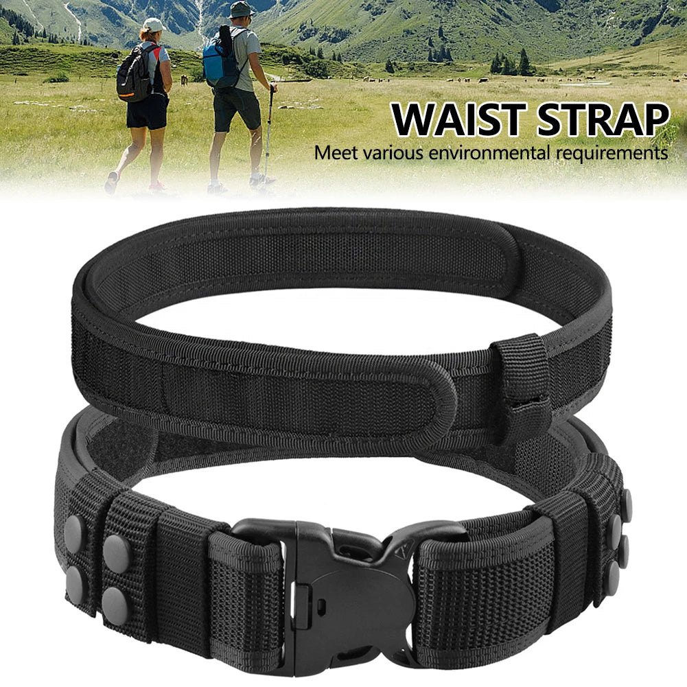 1Pc Tactical Waist Belt Magic Training Belt Thickened and Hardened Outer Waistband Belt for Men and Women Outdoor Sports