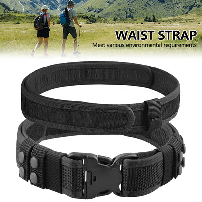 1Pc Tactical Waist Belt Magic Training Belt Thickened and Hardened Outer Waistband Belt for Men and Women Outdoor Sports