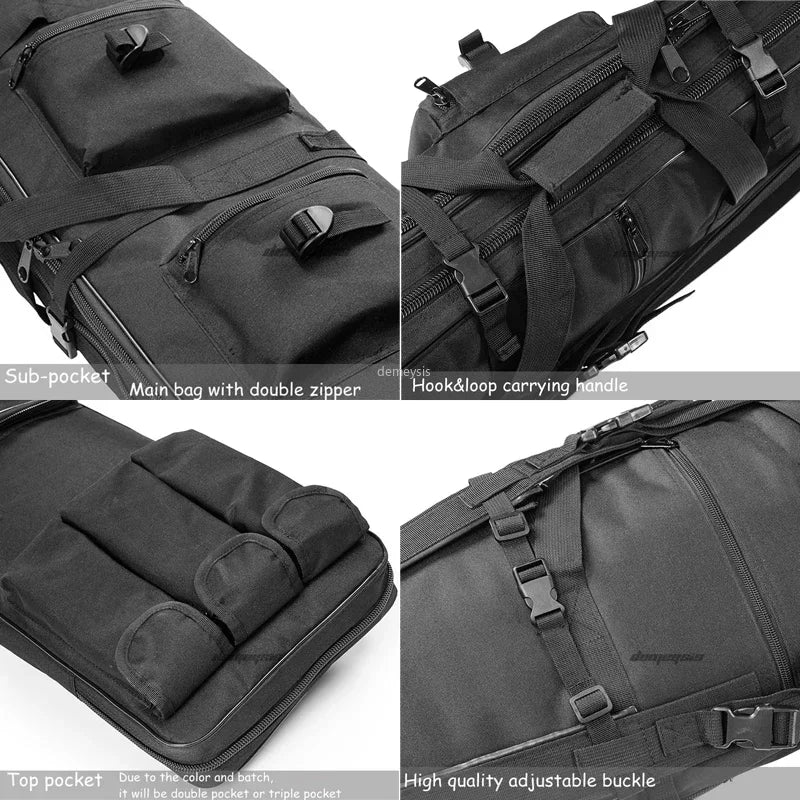 Tactical Rifle Backpack Heavy Duty Gun Protective Case for Hunting Airsoft Paintball Outdoor Shooting Storage