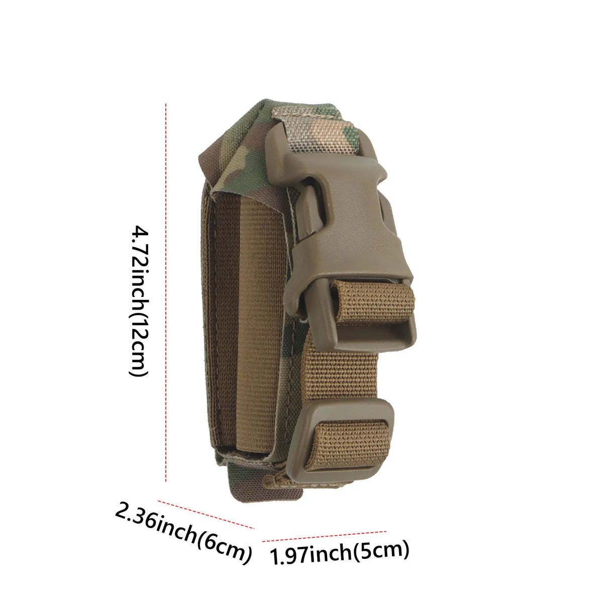 Grenade Pouch Small Hunting Accessories Single Flashbang Pouch Compact Stretch Bag for Outdoor Activities
