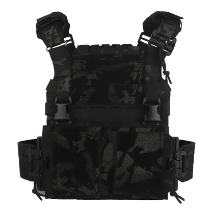 Tactical ARC Plate Carrier V2 Assault Rig Combat Training Protective Vest with Triple Magazine Pouch Quick Release MOLLE System
