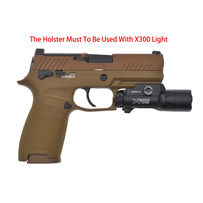 Sig P320 M17 M18 Uesd With X300 X300U Light Safety Block Quickly Release  Holster Multi-angle  Carrier
