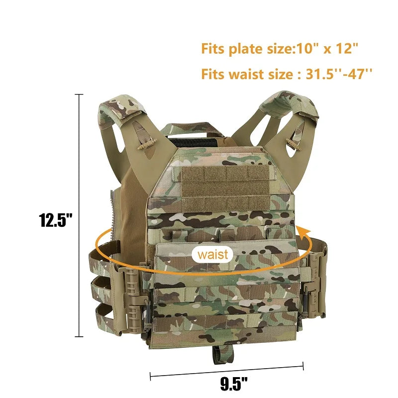 JPC2.0 Quick Release Vest Design Lightweight Quick Release Protective Vest With Front Panel