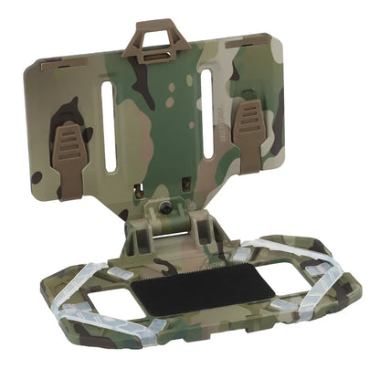 Tactical MOLLE Folding Navigation Board Tactical Airsoft Hunting Vest Chest Mobile Phone Holder Map Admin Panel iPhone Pouch