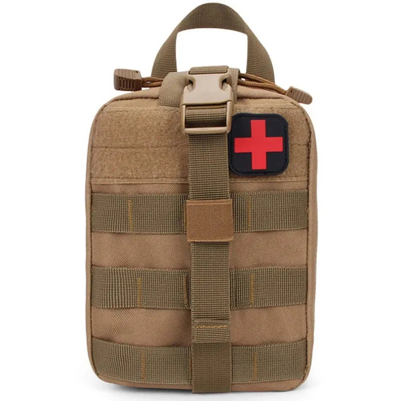 Tactical Hunting EDC Molle Pouch Outdoor Survival Emergency Medical Kit IFAK Waist Pack Bag First Aid Kit Hiking Accessories