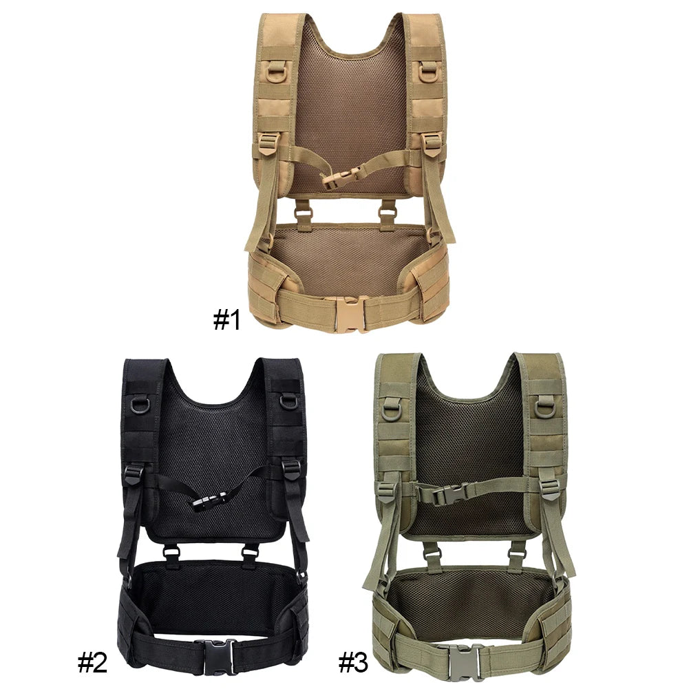 Outdoors Training Belt Multifunctional Airsoft Paintball Molle Oxford Cloth Combat Assault Vest for Outdoor Activities